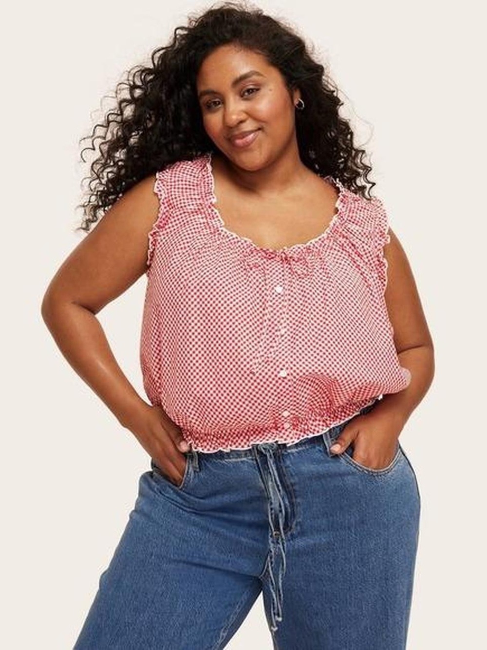 Target X Parke red gingham top size XL